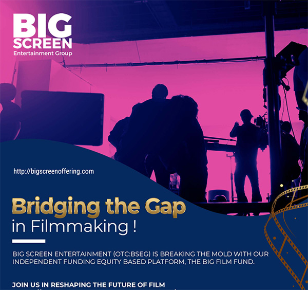 Big Screen Entertainment Group Expands Movie Slate with Acquisition of